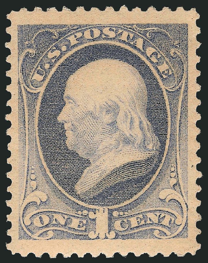 Values of US Stamps Scott Catalog 206 - 1c 1882 Franklin. Robert Siegel Auction Galleries, Mar 2011, Sale 1007, Lot 2365