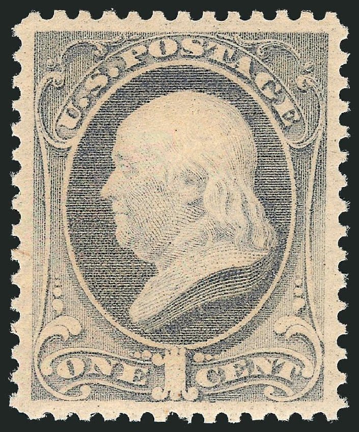 US Stamps Value Scott Catalog #206 - 1c 1882 Franklin. Robert Siegel Auction Galleries, May 2013, Sale 1044, Lot 165
