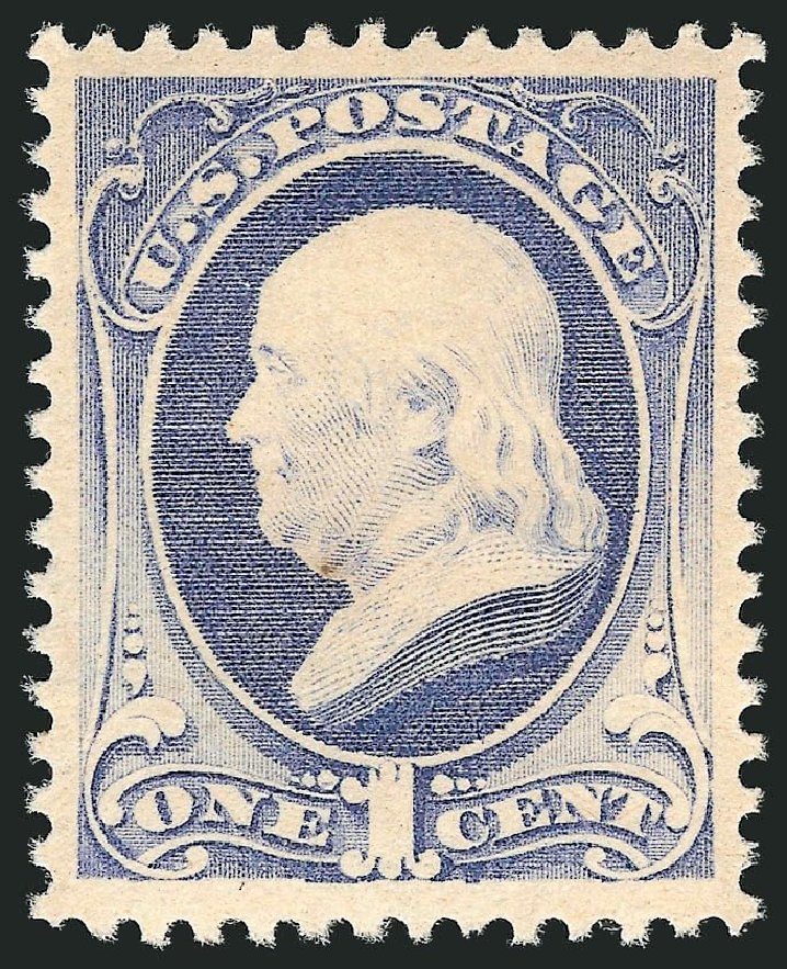 Prices of US Stamps Scott Catalog #206 - 1c 1882 Franklin. Robert Siegel Auction Galleries, Sep 2014, Sale 1078, Lot 325