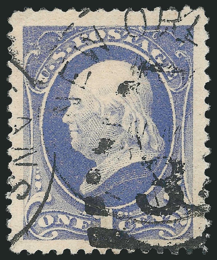 Costs of US Stamp Scott Cat. #206: 1c 1882 Franklin. Robert Siegel Auction Galleries, Oct 2012, Sale 1032, Lot 3302