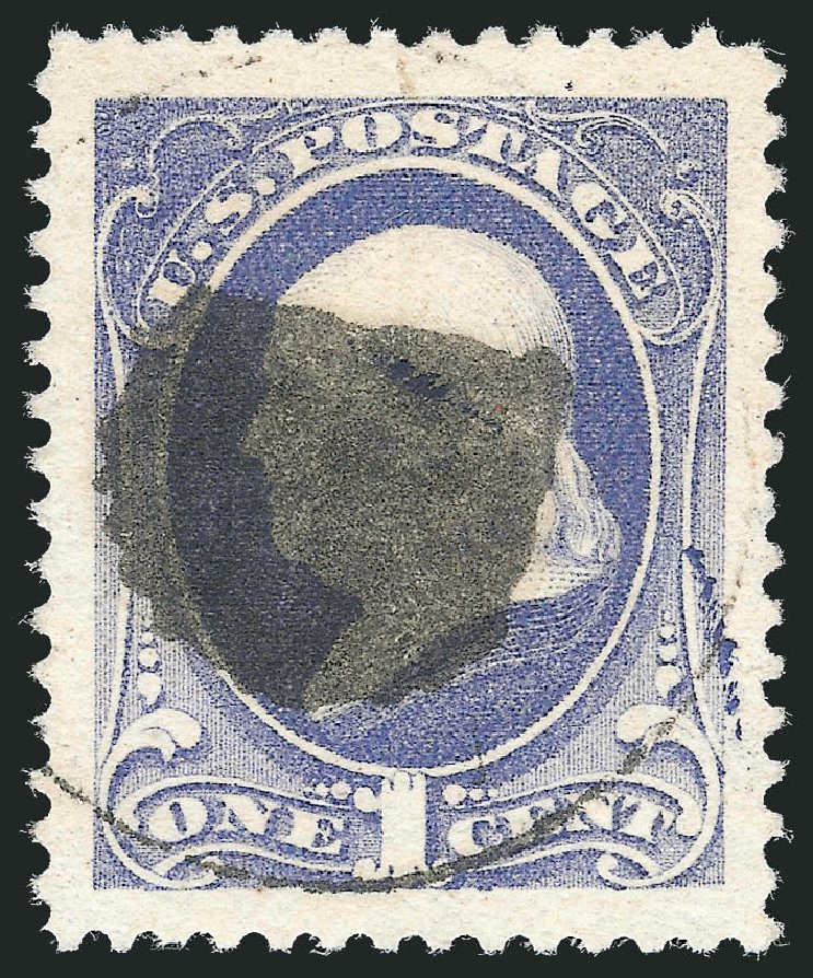 US Stamps Value Scott Catalog #206 - 1882 1c Franklin. Robert Siegel Auction Galleries, Nov 2012, Sale 1034, Lot 182