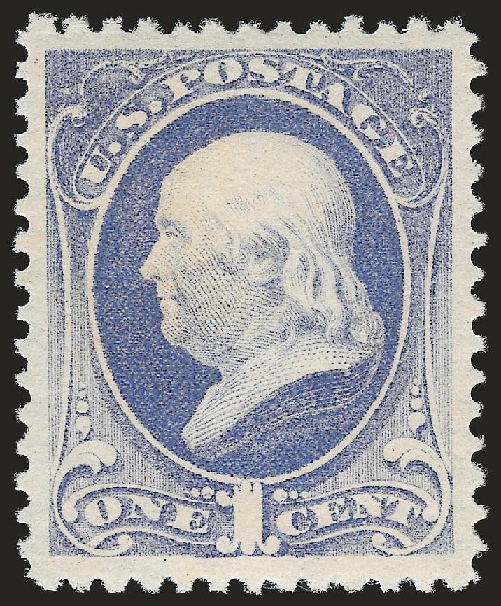 US Stamp Value Scott #206 - 1c 1882 Franklin. Robert Siegel Auction Galleries, Jun 2010, Sale 992, Lot 2252