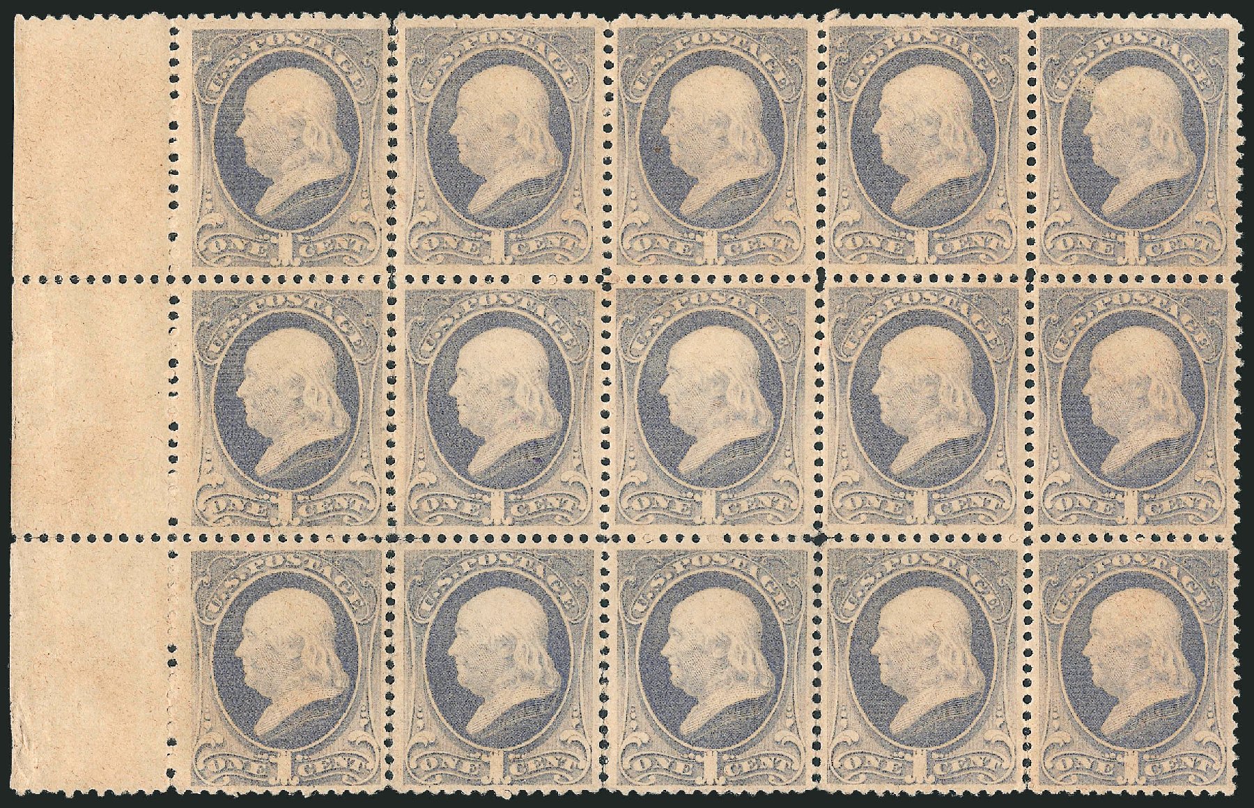 Prices of US Stamps Scott Catalog #206 - 1882 1c Franklin. Robert Siegel Auction Galleries, Oct 2010, Sale 997, Lot 5622