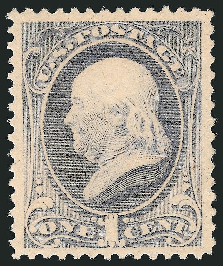 Cost of US Stamps Scott Catalog #206: 1882 1c Franklin. Robert Siegel Auction Galleries, Oct 2012, Sale 1033, Lot 4113