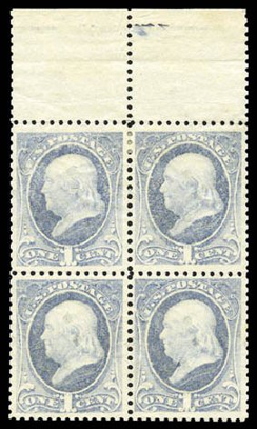 US Stamp Price Scott Catalogue # 206 - 1c 1882 Franklin. Matthew Bennett International, Sep 2010, Sale 333, Lot 3596