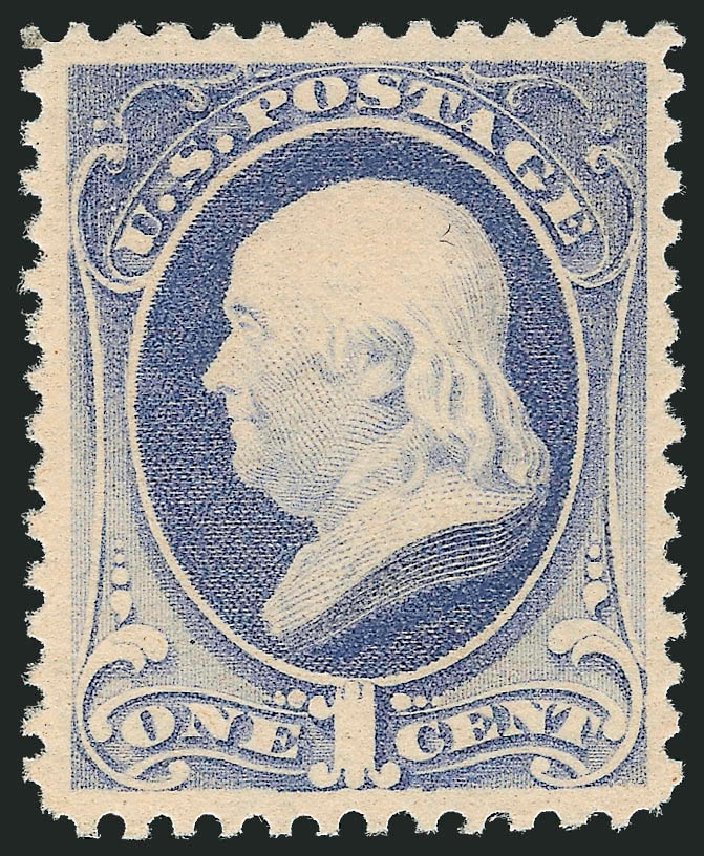 Price of US Stamps Scott Catalogue 206: 1882 1c Franklin. Robert Siegel Auction Galleries, Oct 2011, Sale 1014, Lot 1426