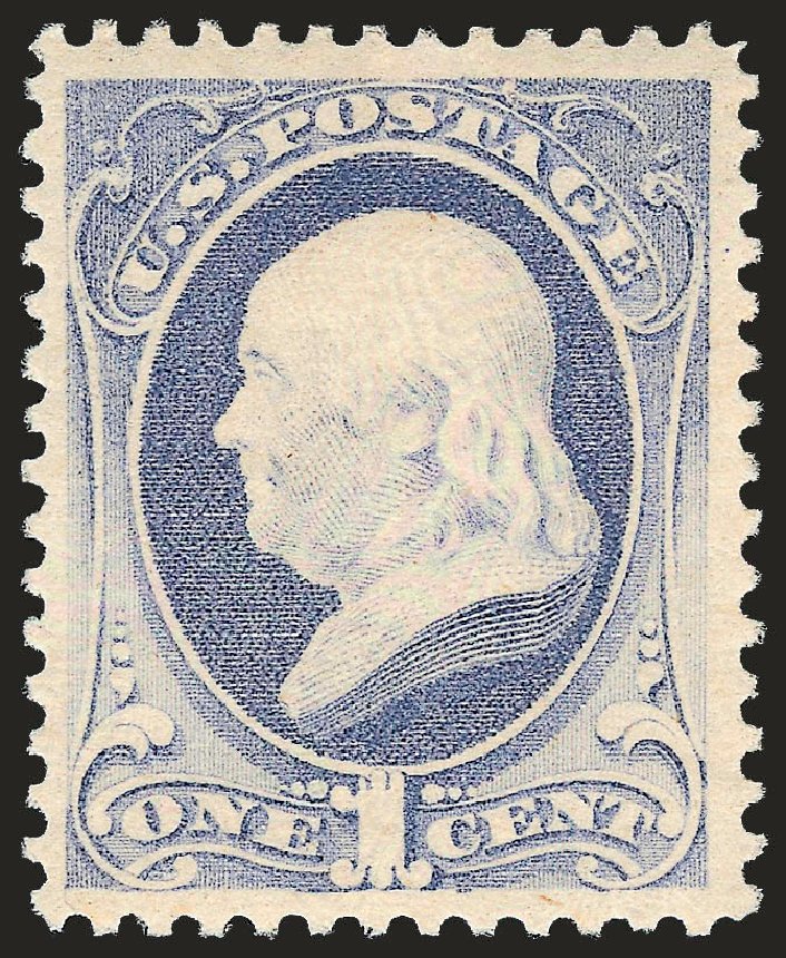 US Stamp Values Scott Catalogue 206 - 1c 1882 Franklin. Robert Siegel Auction Galleries, Apr 2009, Sale 972, Lot 3206