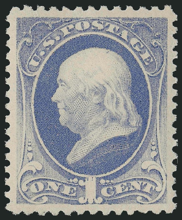 Costs of US Stamps Scott Catalogue # 206 - 1c 1882 Franklin. Robert Siegel Auction Galleries, Dec 2009, Sale 978, Lot 1046