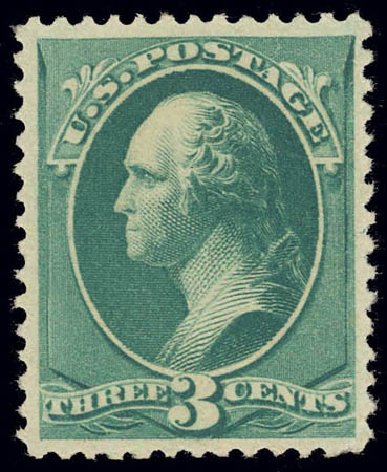 Prices of US Stamp Scott Cat. 207 - 1882 3c Washington. Daniel Kelleher Auctions, Feb 2013, Sale 634, Lot 147