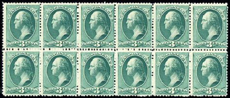 US Stamp Prices Scott #207: 1882 3c Washington. Harmer-Schau Auction Galleries, Feb 2010, Sale 84, Lot 1414