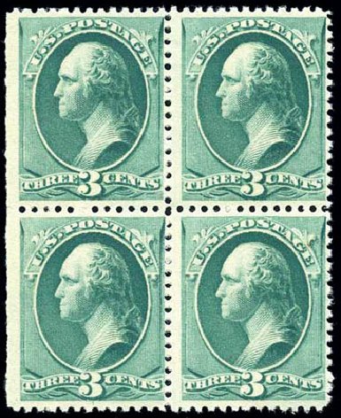 US Stamps Prices Scott #207 - 3c 1882 Washington. Harmer-Schau Auction Galleries, Feb 2010, Sale 84, Lot 1413