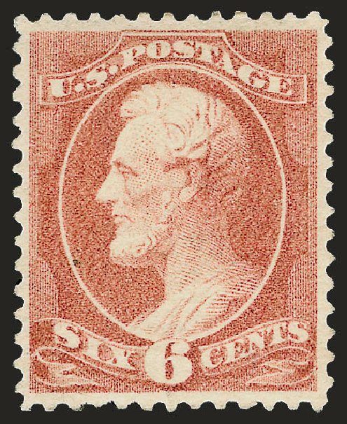 US Stamp Price Scott Cat. 208: 6c 1882 Lincoln. Robert Siegel Auction Galleries, Jun 2009, Sale 975, Lot 1437