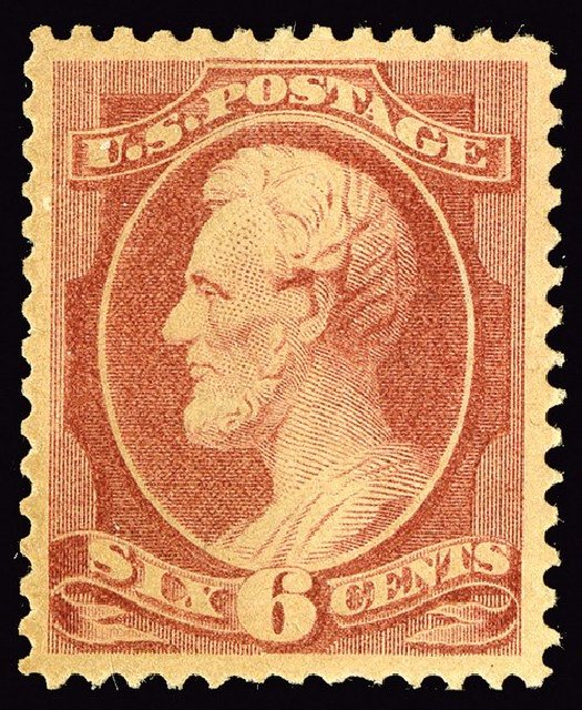 US Stamp Value Scott Catalogue #208 - 1882 6c Lincoln. Spink Shreves Galleries, May 2014, Sale 148, Lot 187