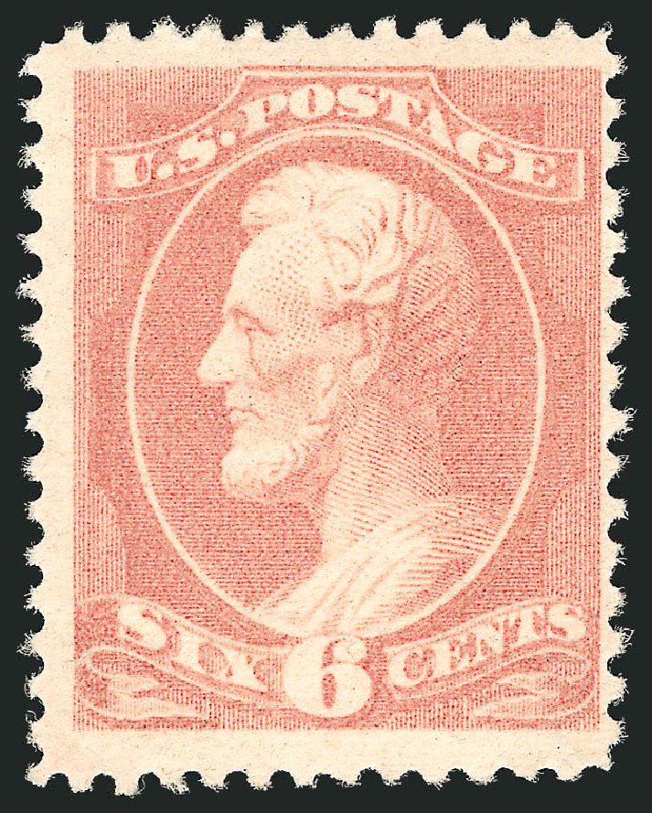 US Stamps Value Scott Catalog 208: 6c 1882 Lincoln. Robert Siegel Auction Galleries, Oct 2011, Sale 1014, Lot 1428