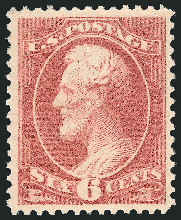 US Stamps Price Scott Catalog #208 - 1882 6c Lincoln. Robert Siegel Auction Galleries, Dec 2011, Sale 1017, Lot 589