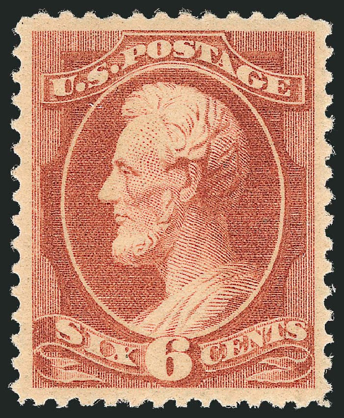 US Stamps Value Scott Cat. #208: 6c 1882 Lincoln. Robert Siegel Auction Galleries, Dec 2012, Sale 1037, Lot 1761