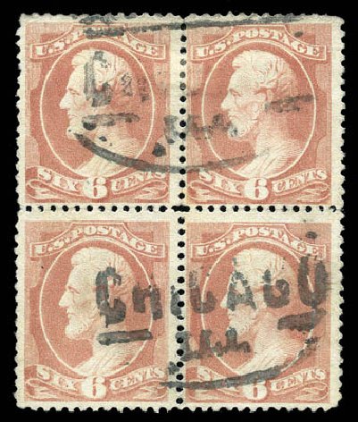 Cost of US Stamps Scott Catalogue #208: 6c 1882 Lincoln. Matthew Bennett International, Mar 2011, Sale 335, Lot 84