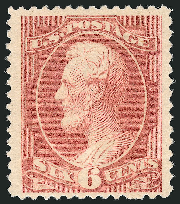 US Stamps Price Scott # 208 - 6c 1882 Lincoln. Robert Siegel Auction Galleries, Oct 2012, Sale 1033, Lot 4114
