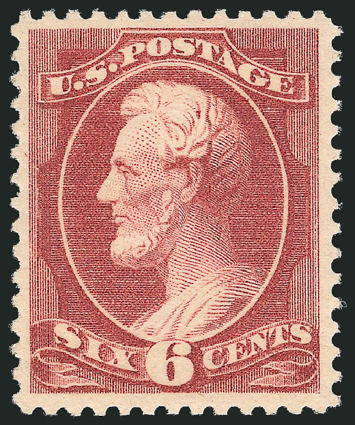 Price of US Stamp Scott Catalog 208 - 1882 6c Lincoln. Robert Siegel Auction Galleries, Dec 2013, Sale 1062, Lot 404