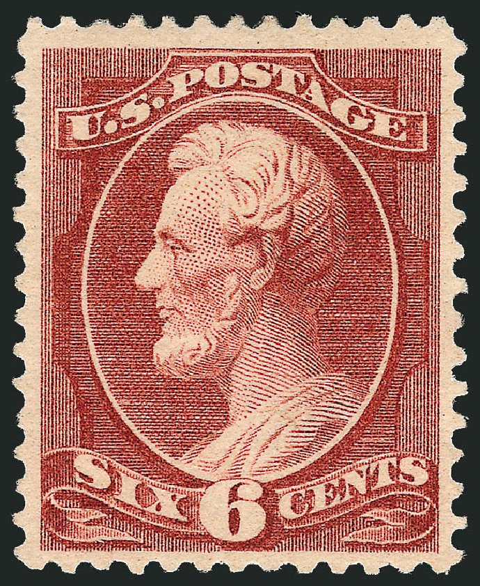 US Stamp Value Scott #208 - 1882 6c Lincoln. Robert Siegel Auction Galleries, Oct 2008, Sale 963, Lot 834