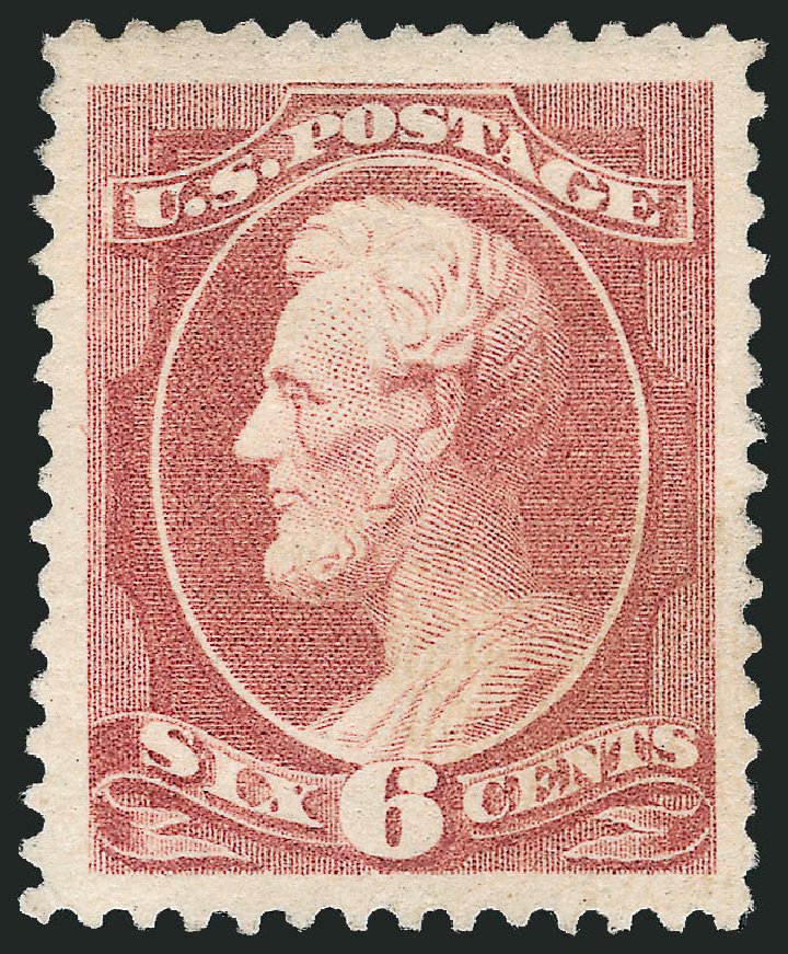 Prices of US Stamps Scott Catalogue #208 - 1882 6c Lincoln. Robert Siegel Auction Galleries, Feb 2010, Sale 983, Lot 124