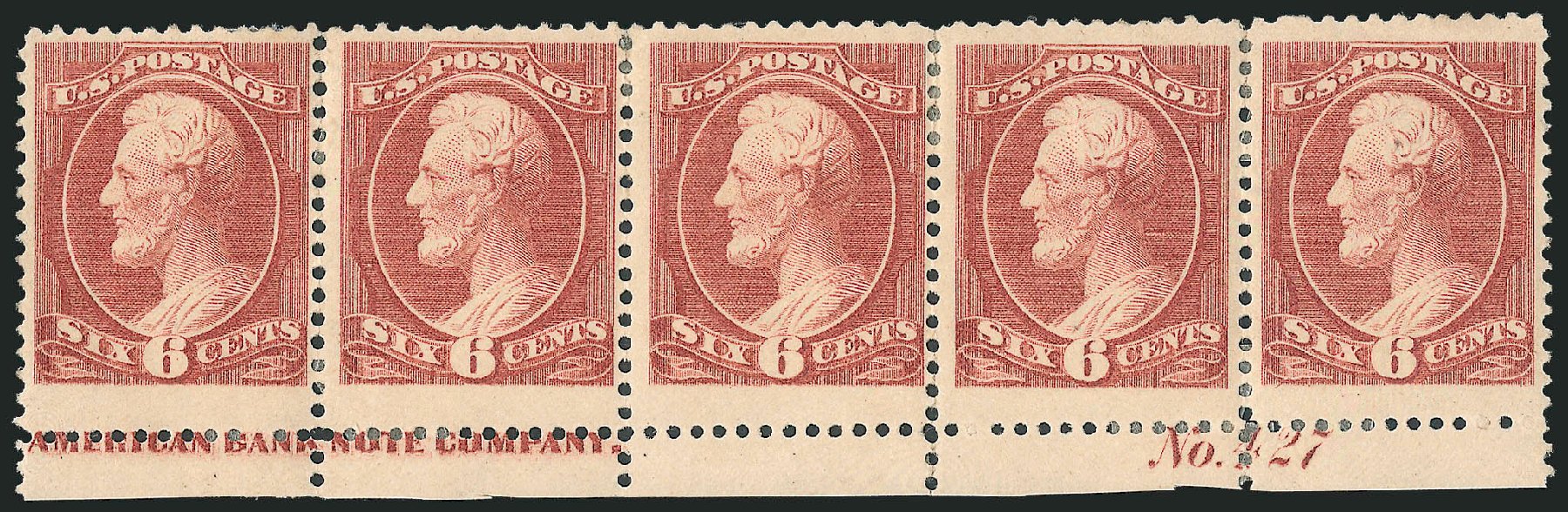 US Stamp Price Scott Cat. # 208: 1882 6c Lincoln. Robert Siegel Auction Galleries, Mar 2012, Sale 1021, Lot 425