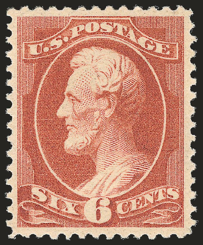 Cost of US Stamps Scott Catalogue # 208: 1882 6c Lincoln. Robert Siegel Auction Galleries, Sep 2009, Sale 976, Lot 1625