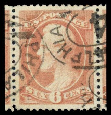 US Stamps Values Scott 208 - 1882 6c Lincoln. Daniel Kelleher Auctions, Sep 2013, Sale 639, Lot 3292