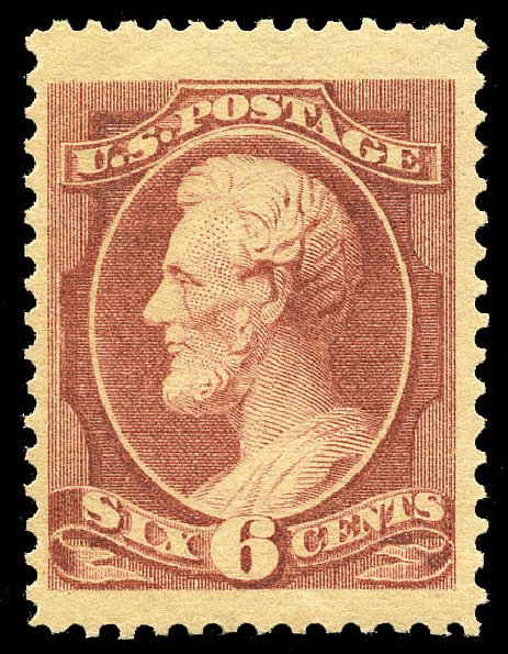 Cost of US Stamp Scott # 208: 6c 1882 Lincoln. Matthew Bennett International, May 2014, Sale 350, Lot 313