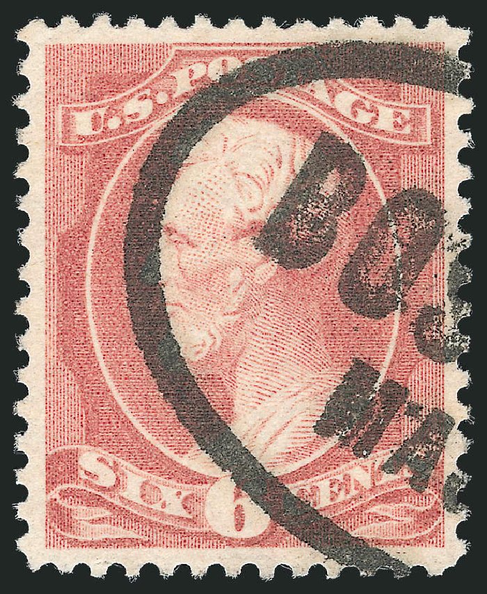 US Stamps Values Scott # 208: 1882 6c Lincoln. Robert Siegel Auction Galleries, Dec 2013, Sale 1062, Lot 403