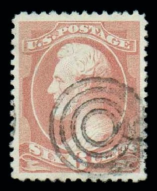 US Stamps Value Scott Cat. # 208: 1882 6c Lincoln. Matthew Bennett International, Dec 2007, Sale 323, Lot 446