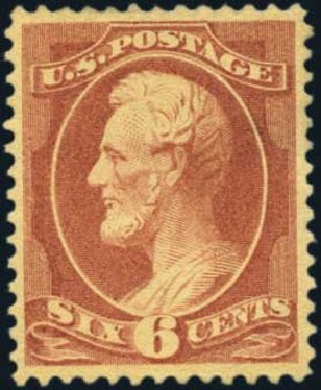 Costs of US Stamps Scott 208 - 6c 1882 Lincoln. Harmer-Schau Auction Galleries, Aug 2012, Sale 94, Lot 1276