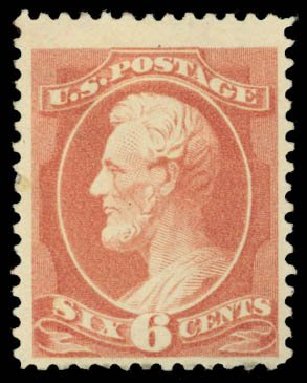 Costs of US Stamps Scott Catalogue # 208 - 6c 1882 Lincoln. Daniel Kelleher Auctions, Dec 2014, Sale 661, Lot 176
