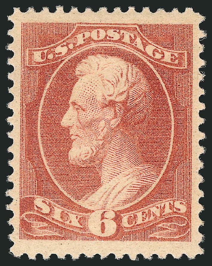 US Stamps Value Scott Catalogue #208 - 6c 1882 Lincoln. Robert Siegel Auction Galleries, Sep 2014, Sale 1078, Lot 326