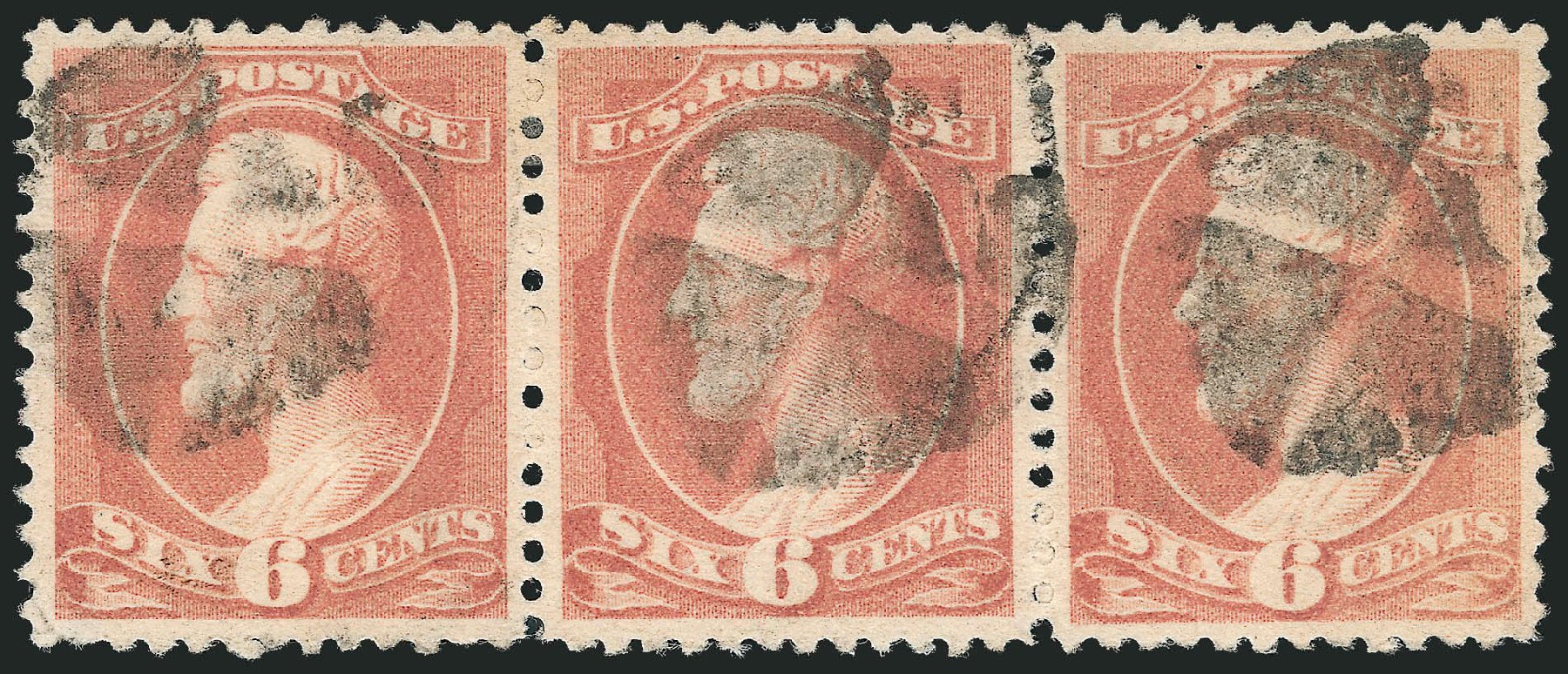 Value of US Stamp Scott Catalog 208 - 1882 6c Lincoln. Robert Siegel Auction Galleries, Oct 2010, Sale 997, Lot 5626