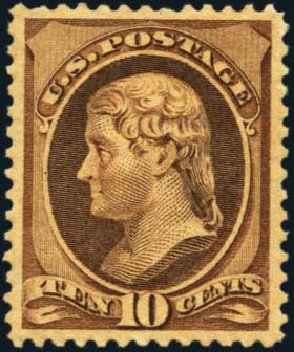 Prices of US Stamp Scott Cat. # 209 - 10c 1882 Thomas Jefferson. Harmer-Schau Auction Galleries, Aug 2012, Sale 94, Lot 1277