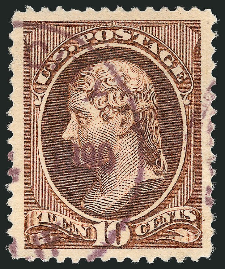 Prices of US Stamp Scott Catalogue # 209 - 1882 10c Thomas Jefferson. Robert Siegel Auction Galleries, Oct 2012, Sale 1032, Lot 3307