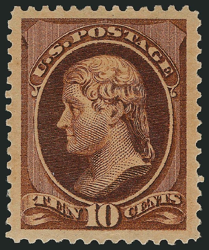 Price of US Stamps Scott Catalogue # 209 - 10c 1882 Thomas Jefferson. Robert Siegel Auction Galleries, Sep 2014, Sale 1078, Lot 328