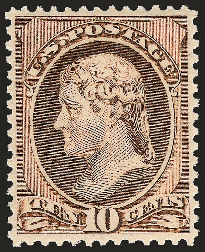 Prices of US Stamps Scott Catalog #209 - 10c 1882 Thomas Jefferson. Robert Siegel Auction Galleries, Sep 2008, Sale 962, Lot 2468