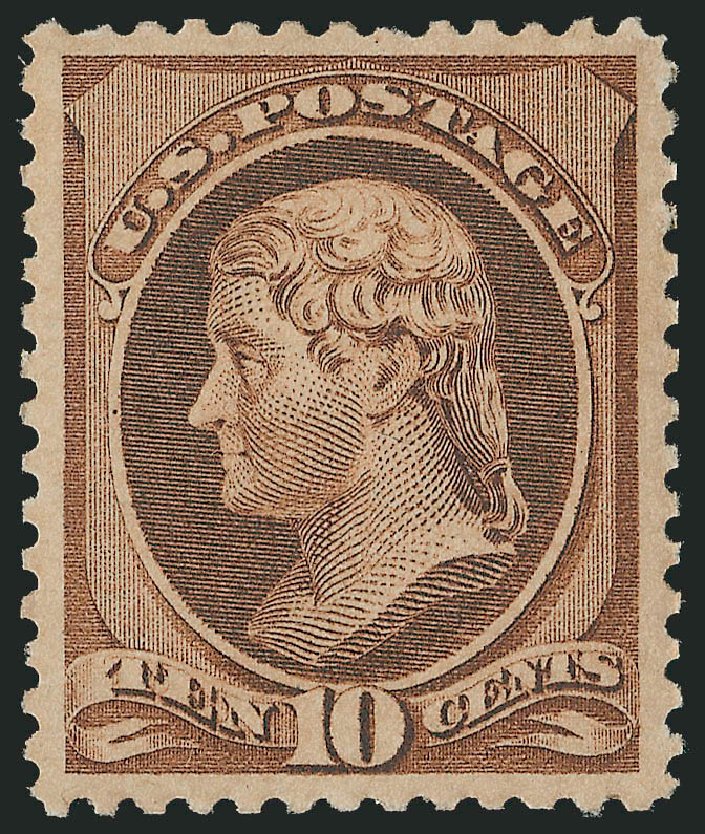 Costs of US Stamp Scott Catalogue #209: 10c 1882 Thomas Jefferson. Robert Siegel Auction Galleries, Oct 2011, Sale 1014, Lot 1430