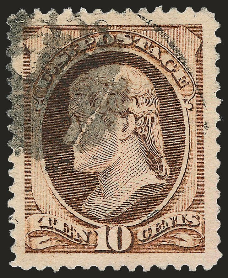 Costs of US Stamps Scott Catalog 209: 1882 10c Thomas Jefferson. Robert Siegel Auction Galleries, Jun 2010, Sale 992, Lot 2260