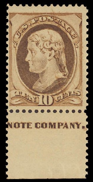 US Stamps Prices Scott Catalog # 209 - 10c 1882 Thomas Jefferson. Daniel Kelleher Auctions, Jun 2012, Sale 630, Lot 1432
