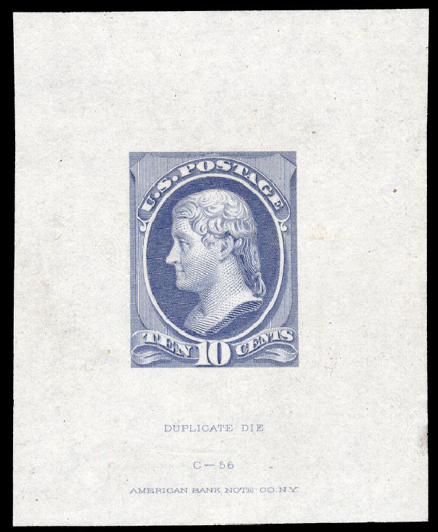 US Stamp Values Scott Cat. #209: 1882 10c Thomas Jefferson. Cherrystone Auctions, Sep 2011, Sale 201109, Lot 7023