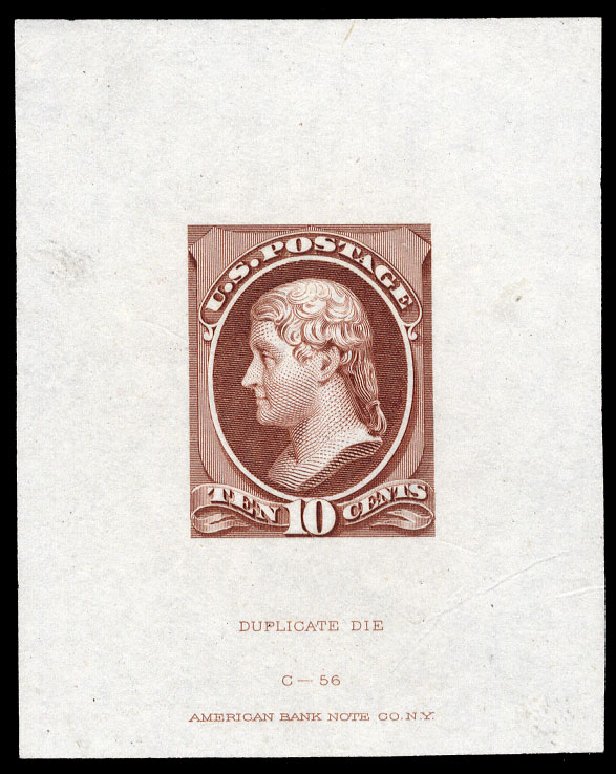 Values of US Stamps Scott # 209 - 1882 10c Thomas Jefferson. Cherrystone Auctions, Jul 2009, Sale 200907, Lot 146