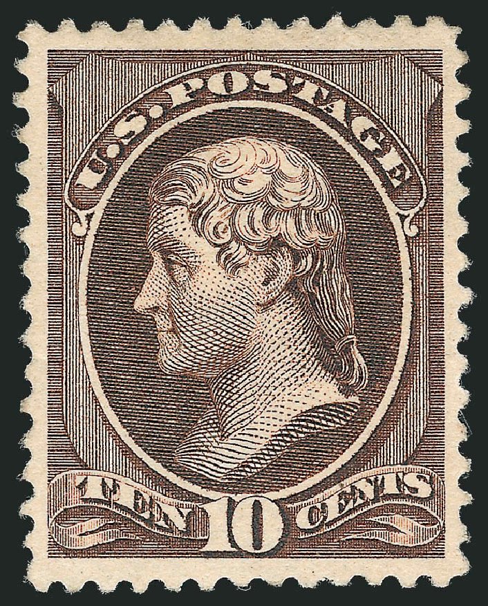 Costs of US Stamps Scott # 209: 1882 10c Thomas Jefferson. Robert Siegel Auction Galleries, Oct 2011, Sale 1013, Lot 296