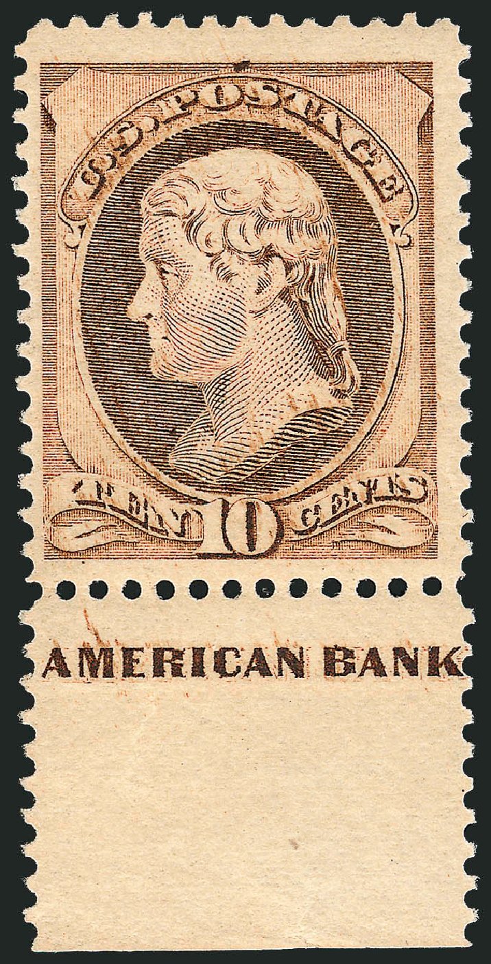 US Stamps Price Scott Catalog # 209 - 1882 10c Thomas Jefferson. Robert Siegel Auction Galleries, Oct 2008, Sale 963, Lot 836