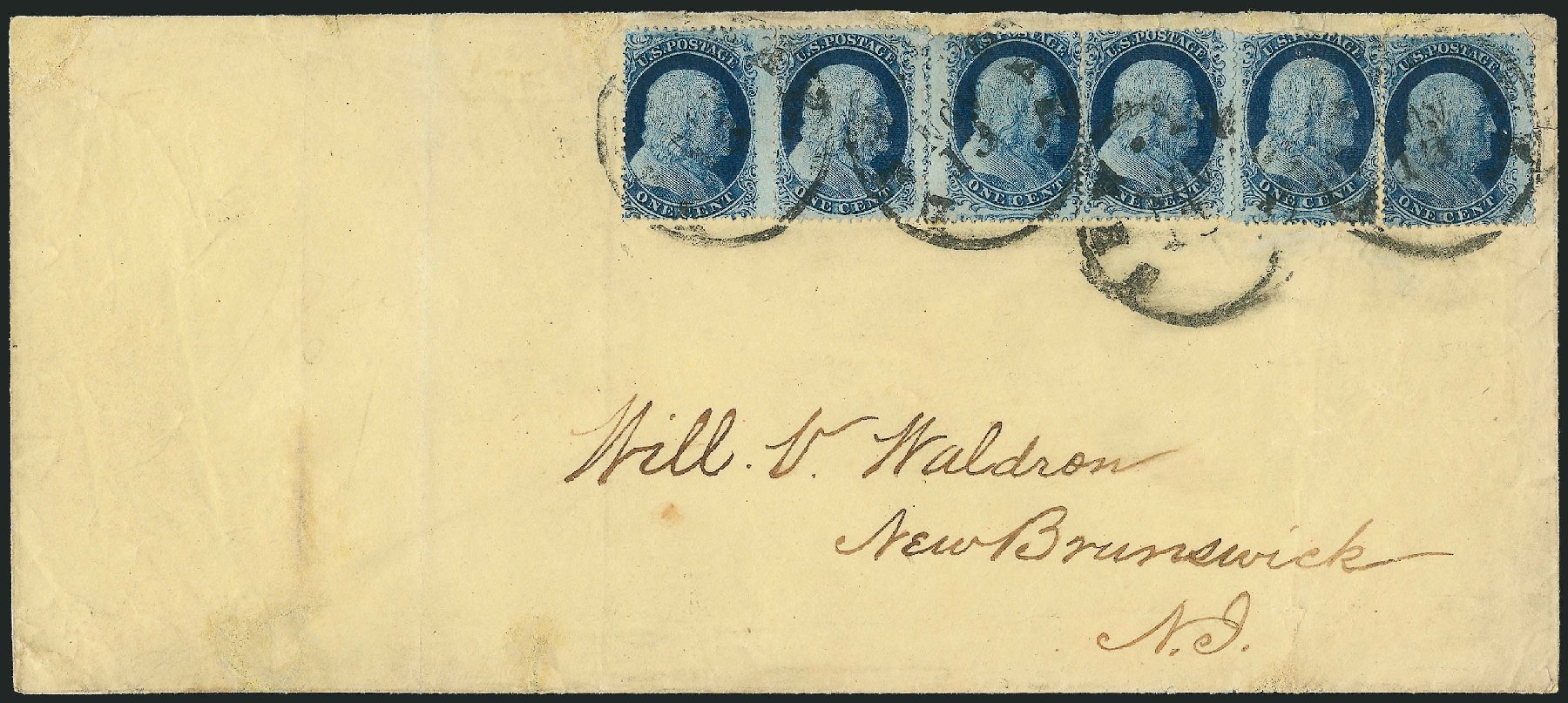 US Stamp Prices Scott Catalogue 21: 1857 1c Franklin. Robert Siegel Auction Galleries, Mar 2011, Sale 1006, Lot 1077