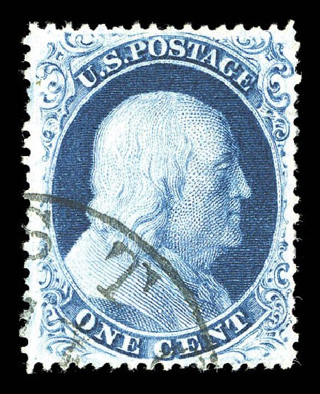 Costs of US Stamps Scott Cat. # 21: 1c 1857 Franklin. Matthew Bennett International, Sep 2012, Sale 346, Lot 688