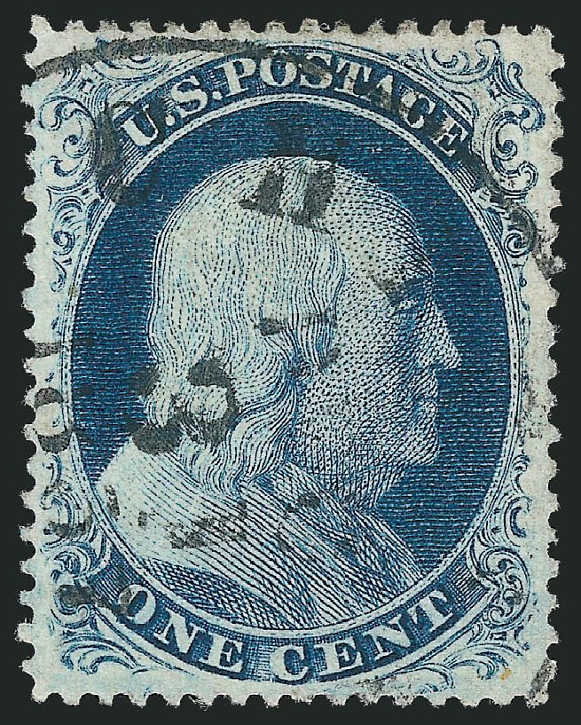 US Stamps Values Scott Catalog #21 - 1857 1c Franklin. Robert Siegel Auction Galleries, Mar 2011, Sale 1006, Lot 1149