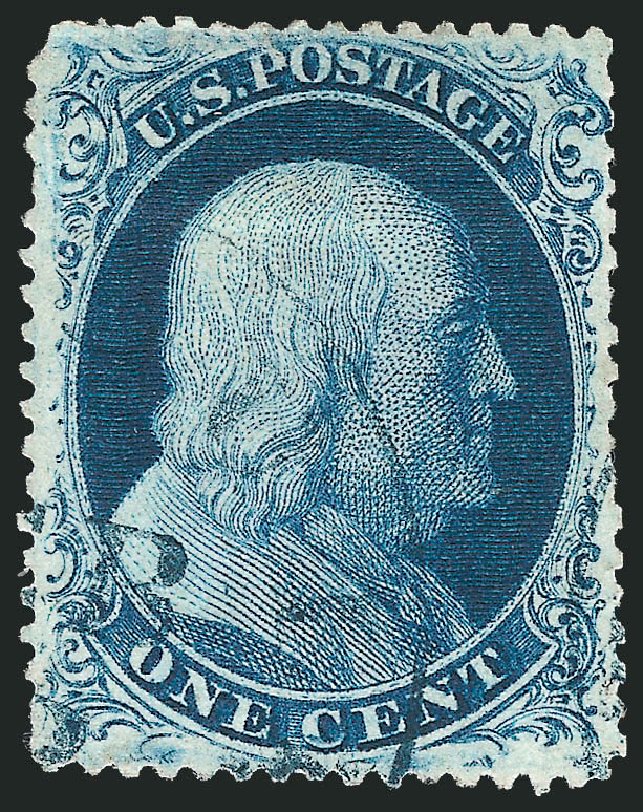 Value of US Stamp Scott Catalog 21: 1857 1c Franklin. Robert Siegel Auction Galleries, Mar 2011, Sale 1006, Lot 1159